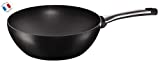 Tefal C6201905 Expertise - Wok de aluminio de 28 cm, antiadherente con extra de titanio, aptas para todo tipo de cocinas incluido inducción