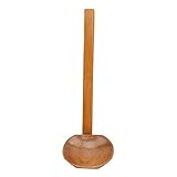 Ogquaton Mango Largo Cuchara de Madera Colador Cuchillo Largo Utensilios Ramen Sopa Cucharas Utensilios de Cocina Utensilios de Cocina, 2