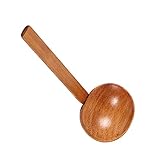 Zerama Estilo japonés Largo Mango de Madera Cuchara de Sopa Ramen Cuchara Colador Scoop Colador Hot Pot Utensilios de Cocina