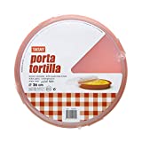 TATAY 1165009 Contenedor para Tortillas Reutilizable, Libre de BPA, Apto para microondas, congelador y lavavajillas, 26 cm de diámetro, 1 Unidad, Colores Surtidos