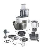 Kenwood KHH326 Robot de cocina, accesorios incluidos, 1000 W, 4.3 litros, Acero Inoxidable, 6 Velocidades, Plata y Blanco