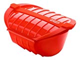 Lékué Ogya XL Rojo Cocotte para Papillote, Silicona Platino, 3-4 Personas