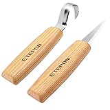 Longruner Wood Carving Tools Knife Tallado en madera Herramientas del cuchillo de cinceles Whittling gancho Sloyd cuchillo cucharas de madera tallado Blowls básico Crooked Whittling áspero Copa LET009