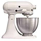 Kitchenaid 5K45SSEWH Serie Classic - Batidora amasadora multifunción, color blanco