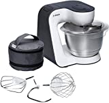Bosch MUM54A00 900W 3.9L Negro, Plata, Color blanco - Robot de cocina (3,9 L, Negro, Plata, Blanco, 1,1 m, 900 W, 200-240, 50-60)