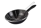 Desconocido Magefesa Black Sartén freidora, Acero Vitrificado, Negro, 26 cm