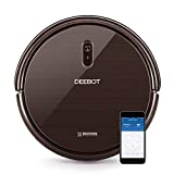 Ecovacs Deebot N79S - Robot Aspirador navegación aleatoria, control por App y Alexa, Wifi, 4 modos de limpieza, 2 niveles de succión, suelos duros y alfombras, detecta obstáculos y desniveles, negro