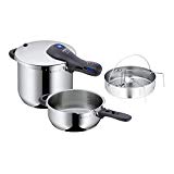 WMF Perfect Plus - Set con olla rápida de 22 cm de diámetro de 6,5 litros y cuerpo de 3 litros