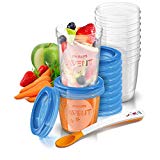 Philips Avent - Juego de recipientes para comida de bebé (20 recipientes + 1 cuchara + libro recetas)