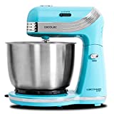 Cecotec Batidora Amasadora Cecomixer Easy. Movimiento Orbital, Capacidad 3l, Bol de Acero, 5 Funciones (Amasar, Batir, Mezclar, Montar, Emulsionar) 6 Velocidades, 250 W