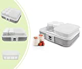 Leogreen - Yogurtera, Máquina para Yogur Natural y Saludable, tazón de yogur con colador y 6 tazas, con temporizador, 30,6 x 25 x 12,4 cm, Capacidad por frasco: 0,21 L, Capacidad del recipiente: 1,5 L