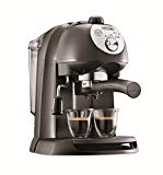 De'longhi EC201.CD.B - Cafetera de bomba tradicional (15 bar de presión, 2 tazas, café molido o filtros monodosis) negro