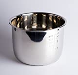 Cubeta Acero INOX para Olla programable de 6 litros. GM, Cocimix, Newcook, Erika, etc