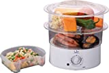 Jata Cocina Al Vapor Cv200, 400 W, 0.5 litros, 0 Decibeles, Metal, Color Blanco