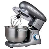 Cookmii Batidora Amasadora Repostería Profesional 1500W Robot de Cocina Multifuncional 6 Velocidades Amasadora de Bajo Ruido para Repostería Gancho Batidor Amasadoras de pan Mezclador electrico 5.5L