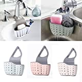 Nisidier Estante de almacenamiento para fregadero, organizador de escurreplatos de cocina, soporte para jabón