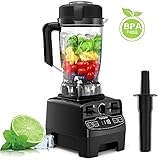 homgeek Licuadora Profesional 2000W, Batidora de Vaso, Batidora Smoothie con 8 Velocidades Ajustables, 4 Programas Preestablecidos y 2 litros Jarra Tritan, 33.000 U/min, sin BPA [2019 Nueva Versión]