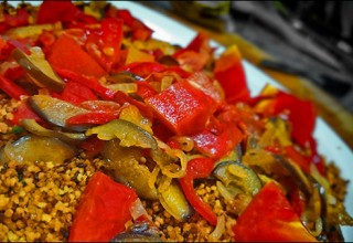 Couscous tostado con verduras de la huerta