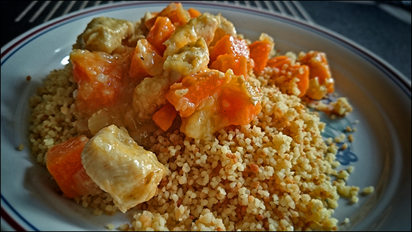 Pechuga de Pollo con Boniato y Cous-cous tostado