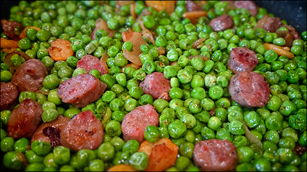 Guisantes con Butifarra perfecto