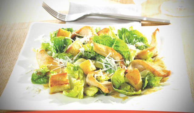 Receta de otoño – Ensalada césar con pollo