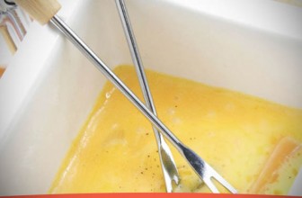Receta de Fondue de queso con verduras al vapor