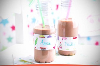 Batido de plátano con avellanas y crema de cacao