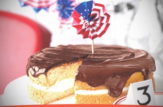 Pastel de crema de Boston para fiestas