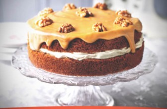 Receta de Tarta de café con nueces